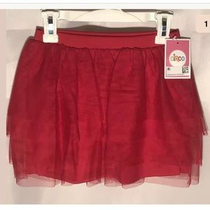 Circo Girls Red Skirt with Ruffles NWT Size 6/6x